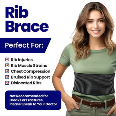 Rib Brace Chest Binder – Broken or Cracked Rib Belt