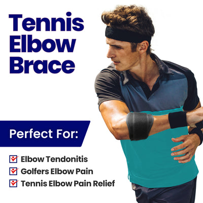 Tennis Elbow Strap Tendonitis Arm Band - Fits Most