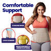 Abdominal Binder Plus Size Belly Binder - Beige Stomach Compression Wrap