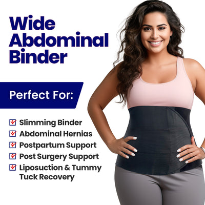 Wide Abdominal Binder Belly Wrap – Plus Size