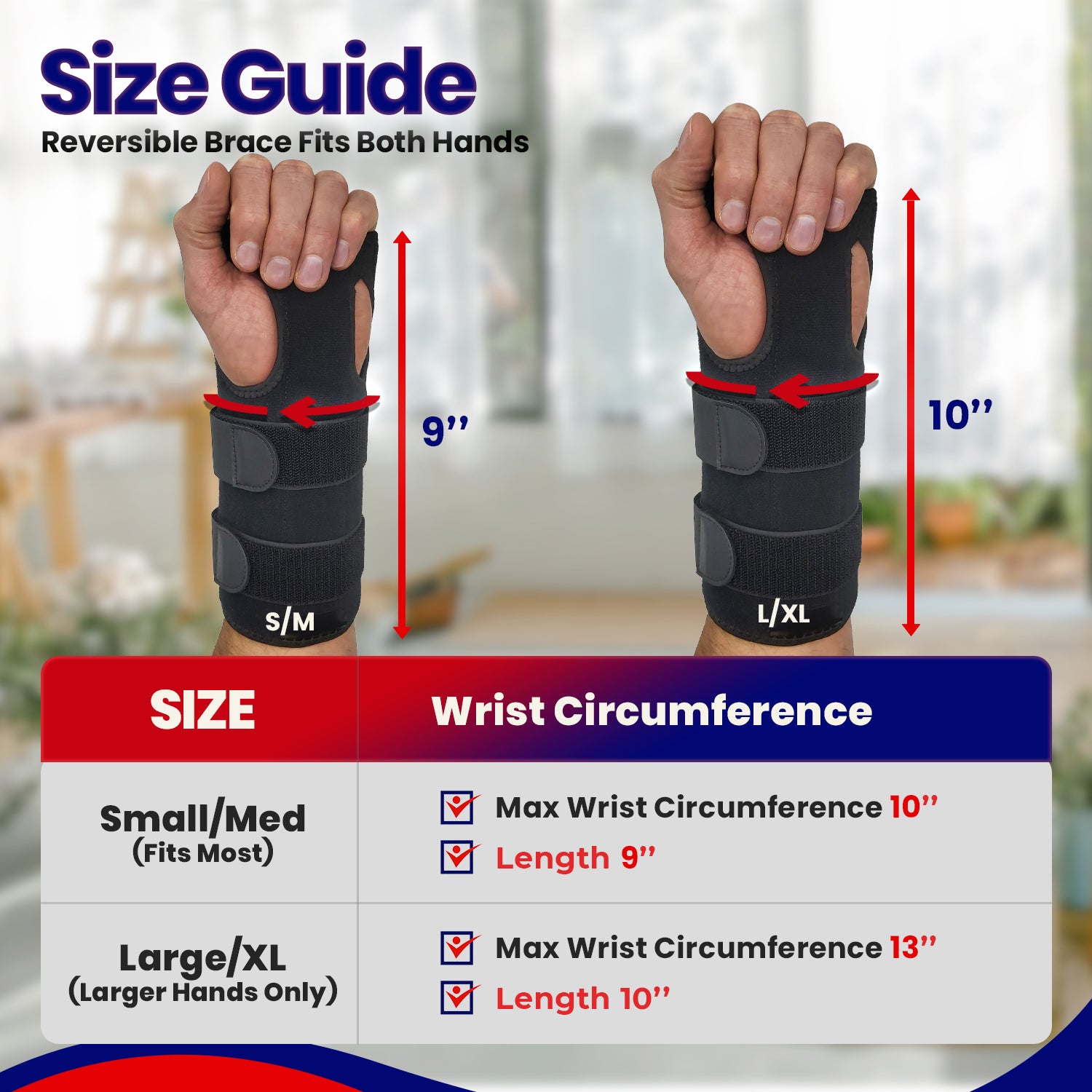 Carpal Tunnel Brace Wrist Splint - Longer for Extra Wrist Support (Fit -  Armstrong Amerika