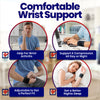 Wrist Wraps for Wrist Support – Wrist Compression for Tendonitis (2 Wraps)